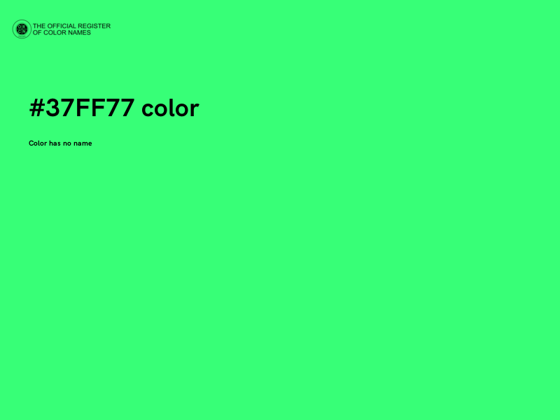 #37FF77 color image