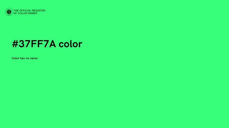 #37FF7A color image