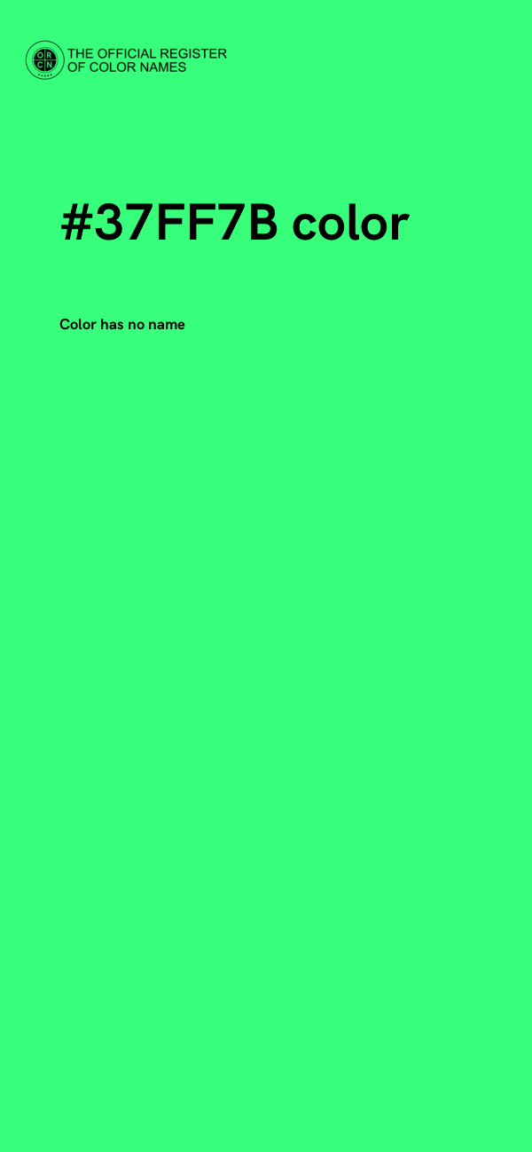 #37FF7B color image