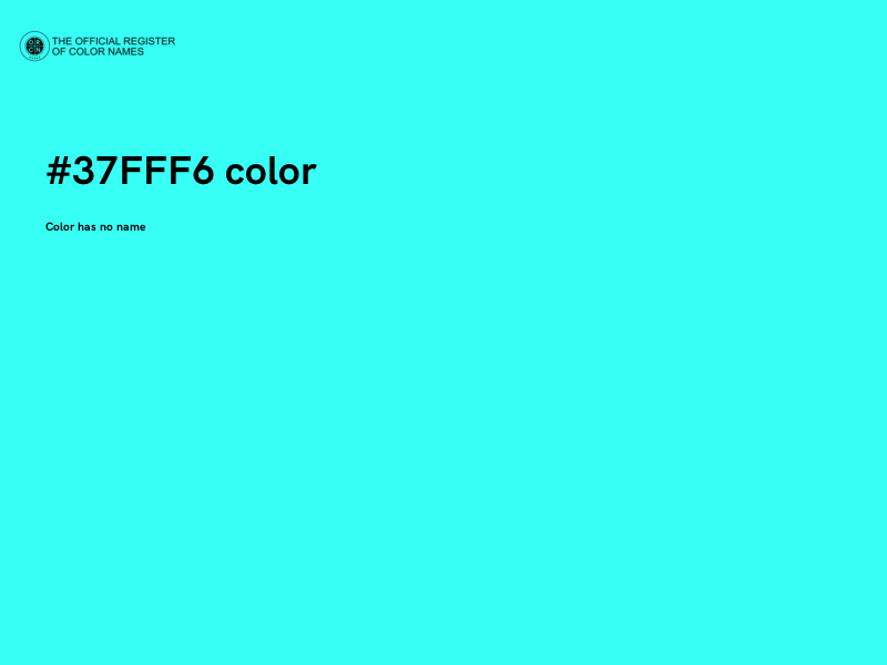 #37FFF6 color image