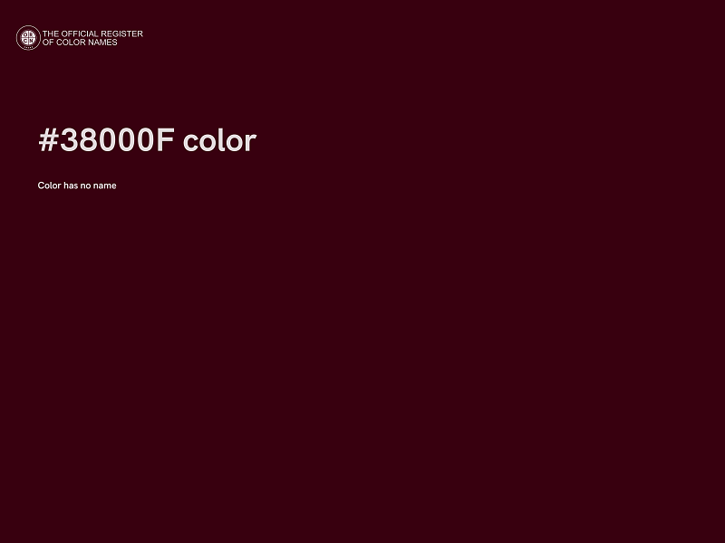 #38000F color image