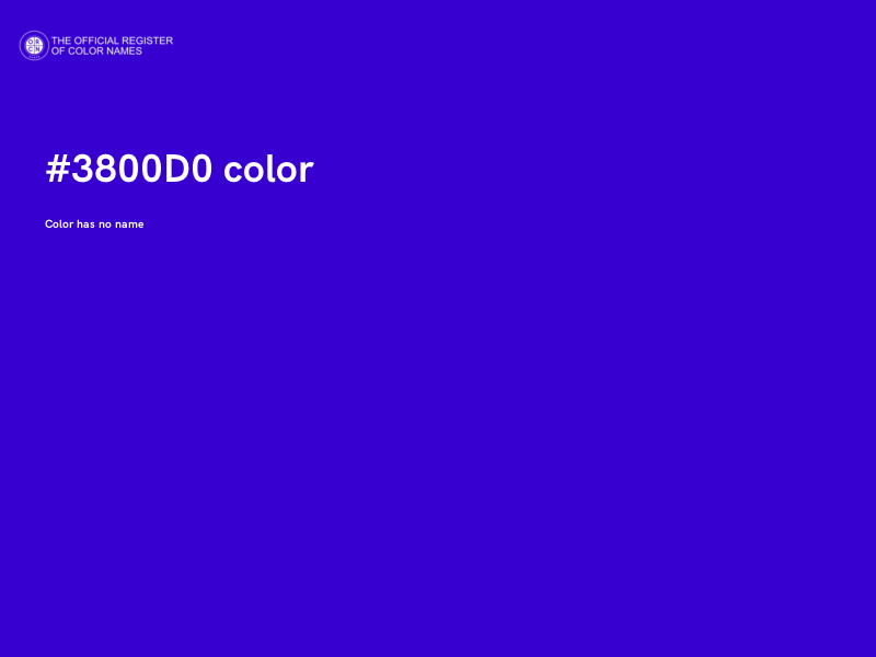 #3800D0 color image