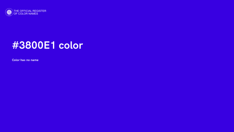 #3800E1 color image