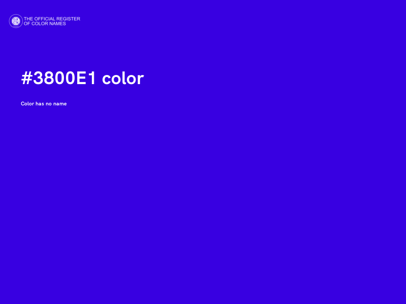 #3800E1 color image