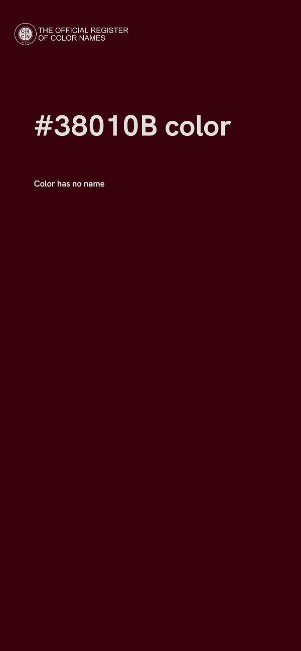 #38010B color image
