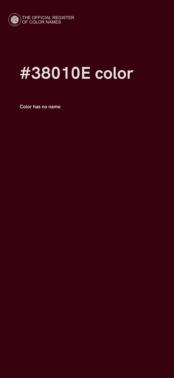 #38010E color image
