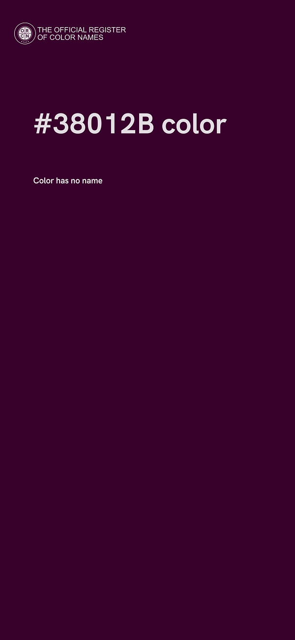 #38012B color image
