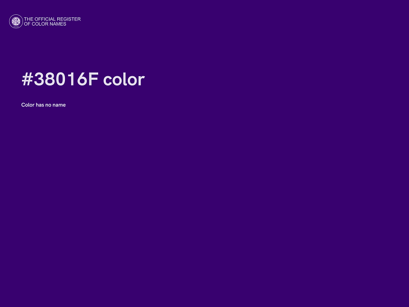#38016F color image