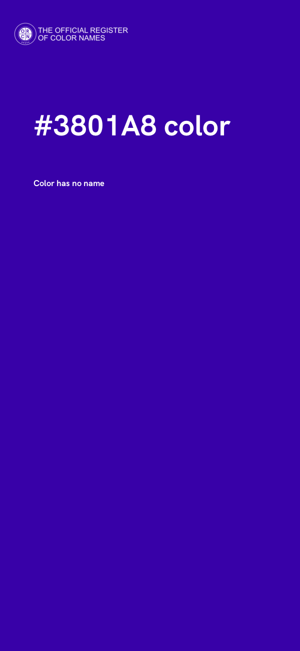 #3801A8 color image