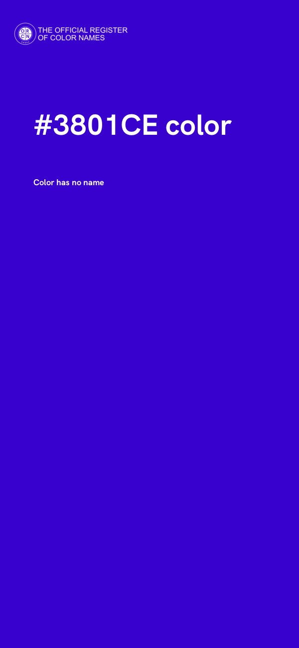 #3801CE color image
