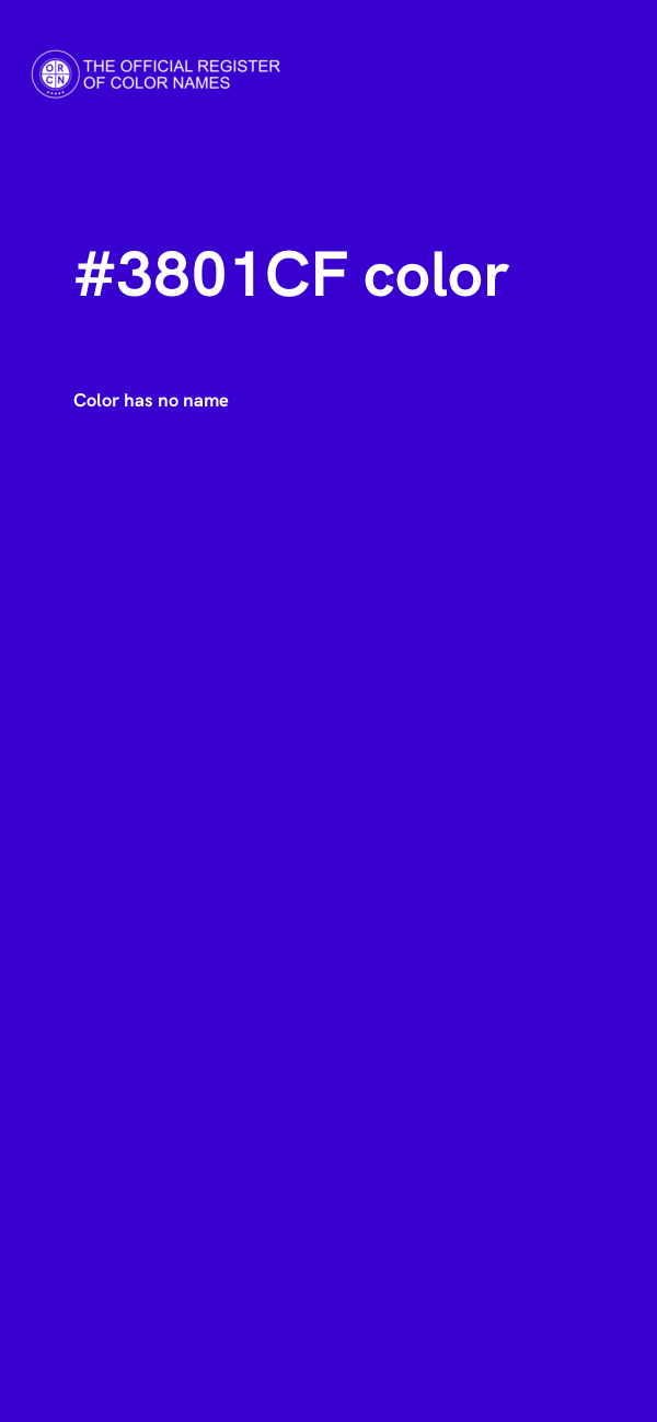 #3801CF color image