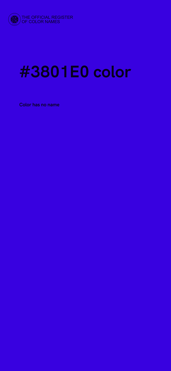 #3801E0 color image