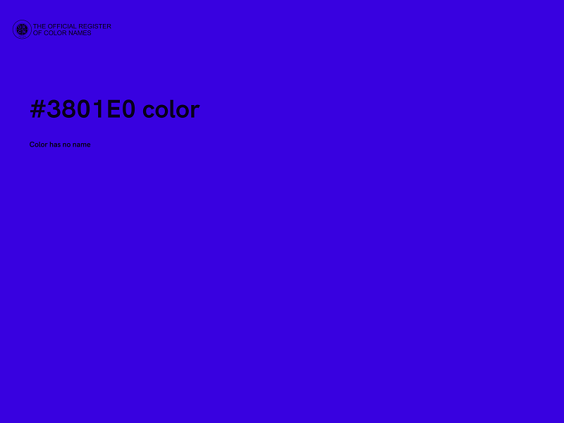 #3801E0 color image