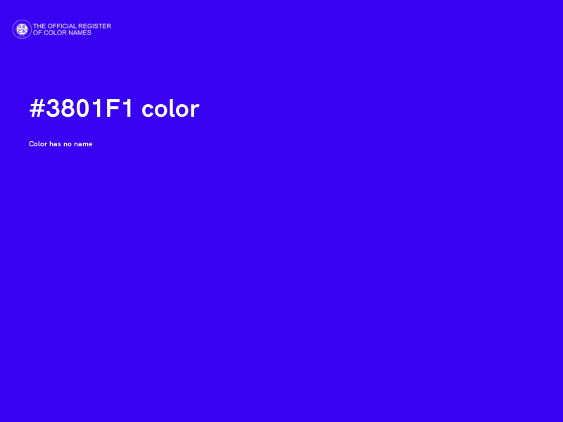 #3801F1 color image