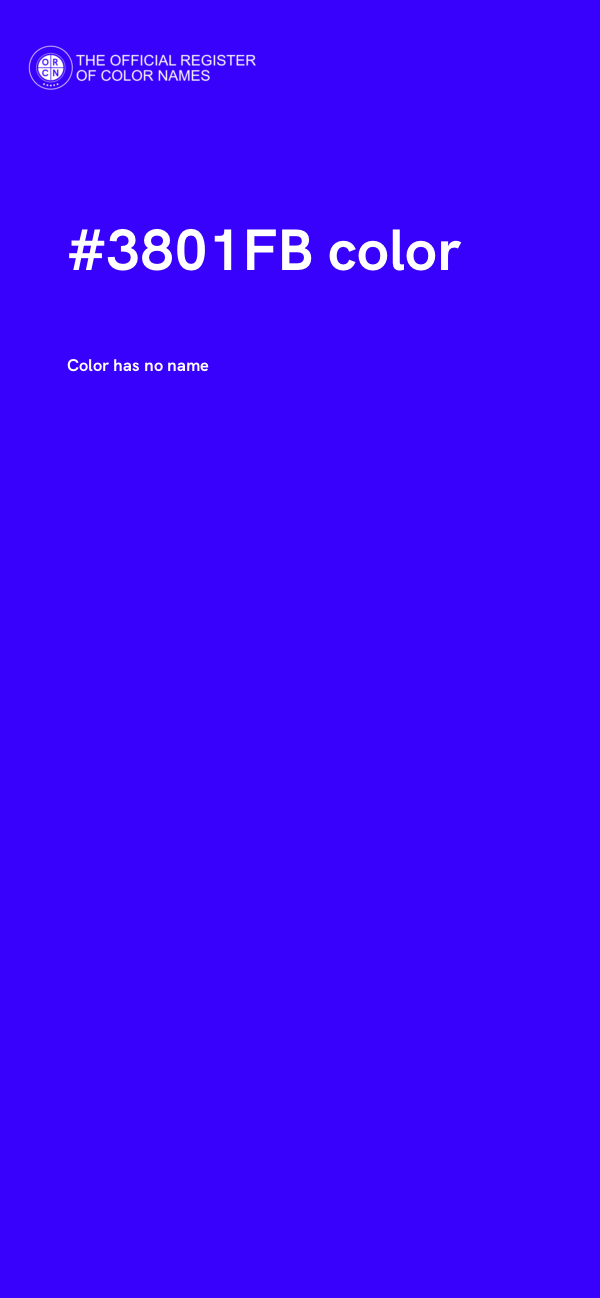 #3801FB color image