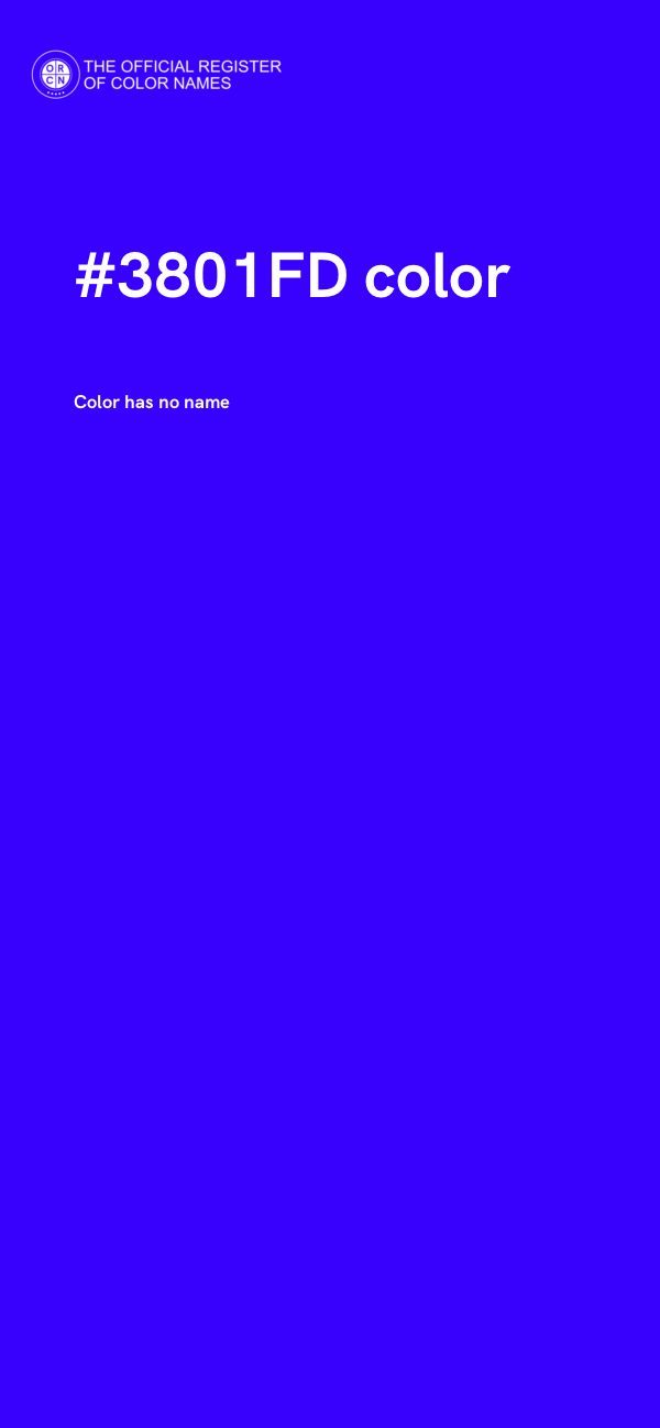 #3801FD color image