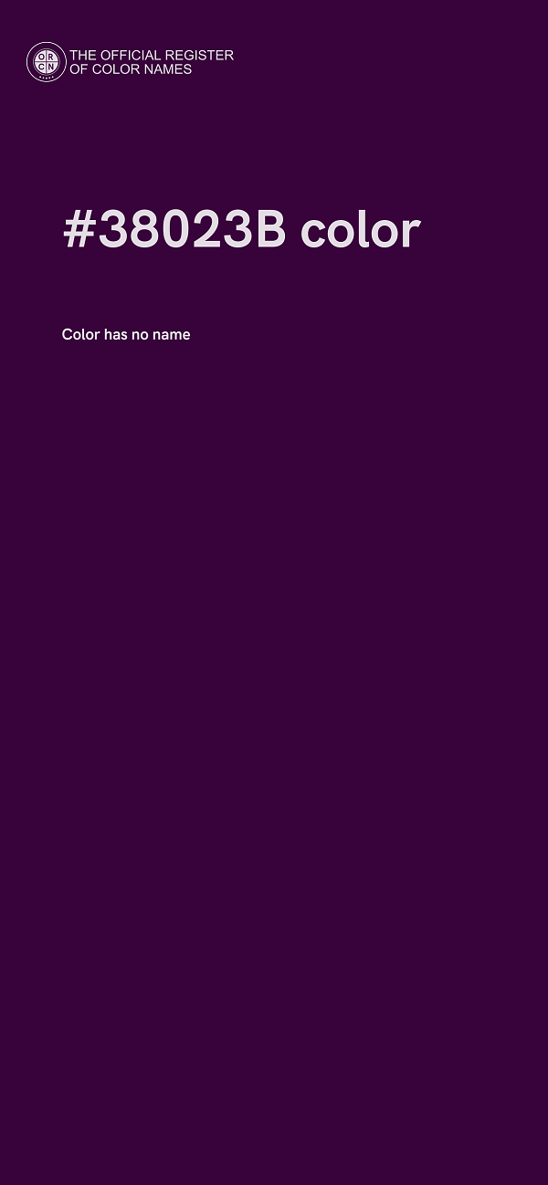 #38023B color image