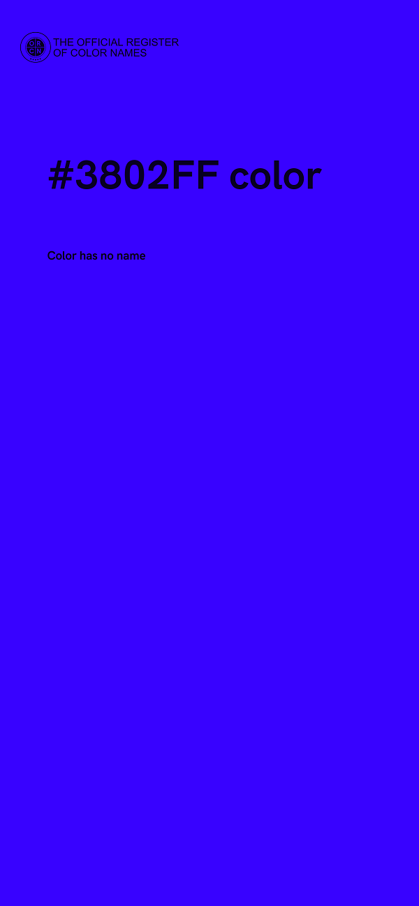 #3802FF color image