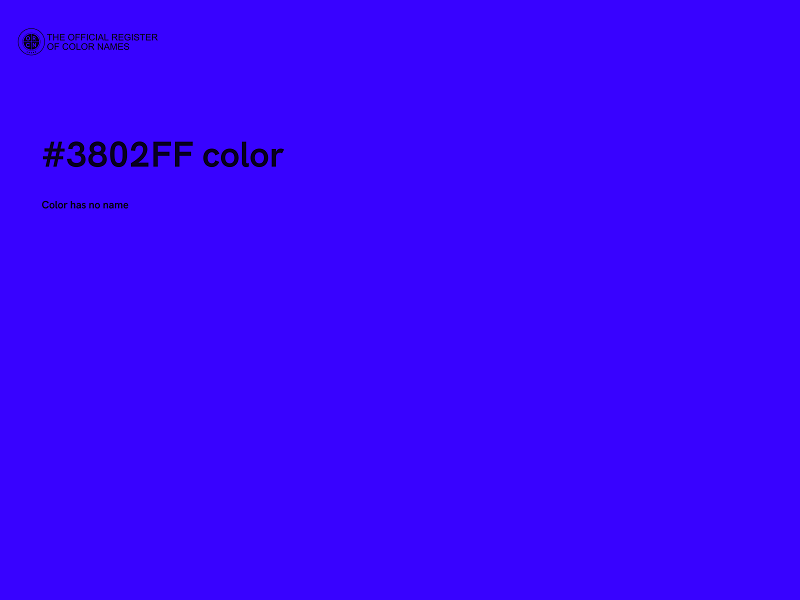 #3802FF color image