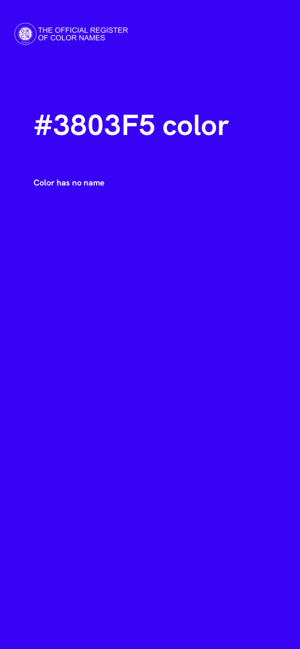 #3803F5 color image