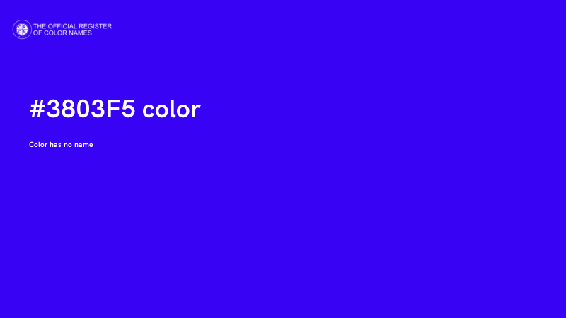#3803F5 color image