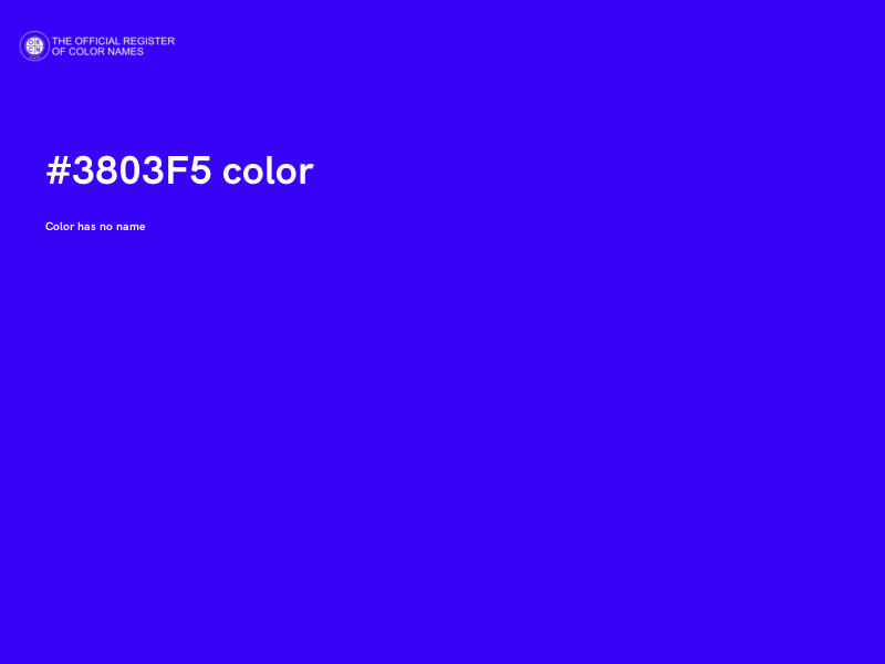 #3803F5 color image