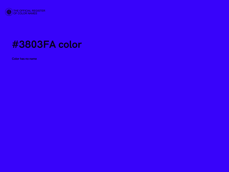 #3803FA color image