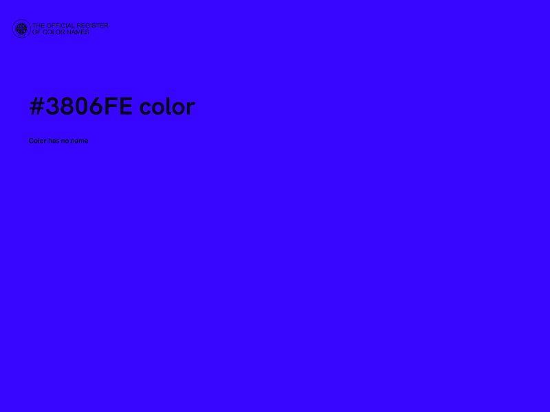 #3806FE color image