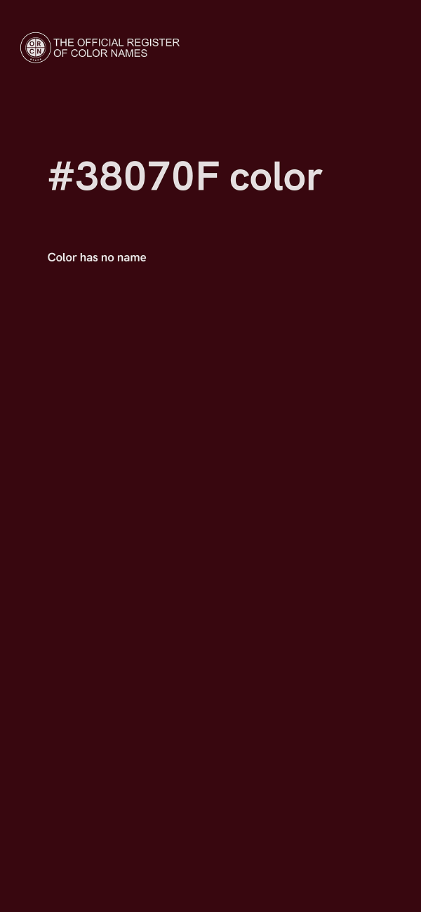 #38070F color image