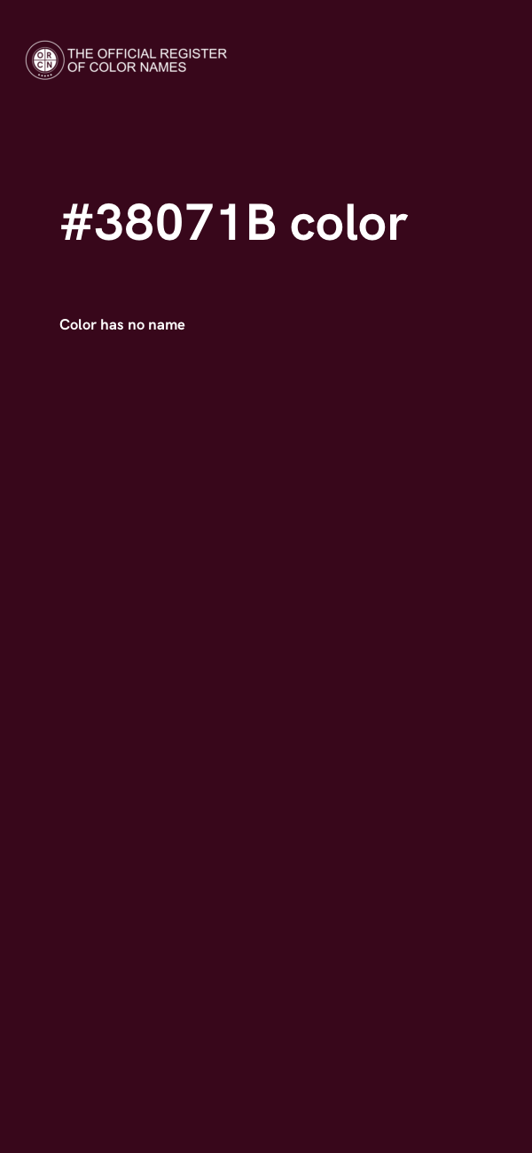 #38071B color image