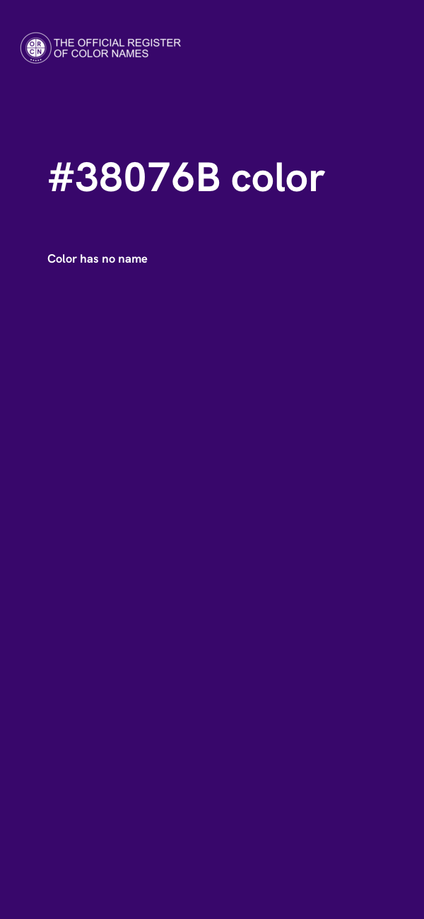 #38076B color image