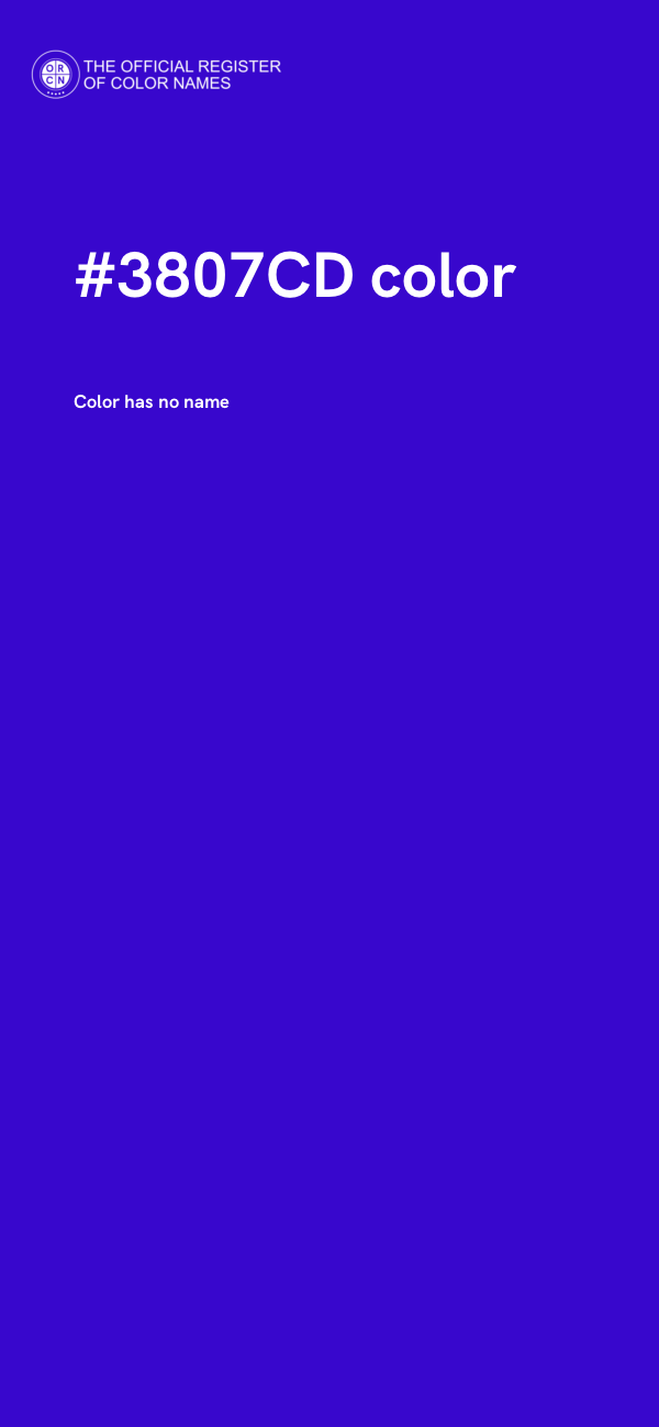 #3807CD color image