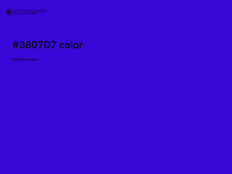 #3807D7 color image