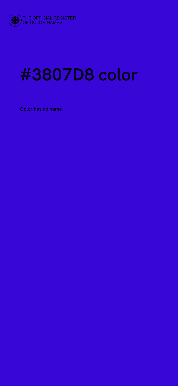 #3807D8 color image
