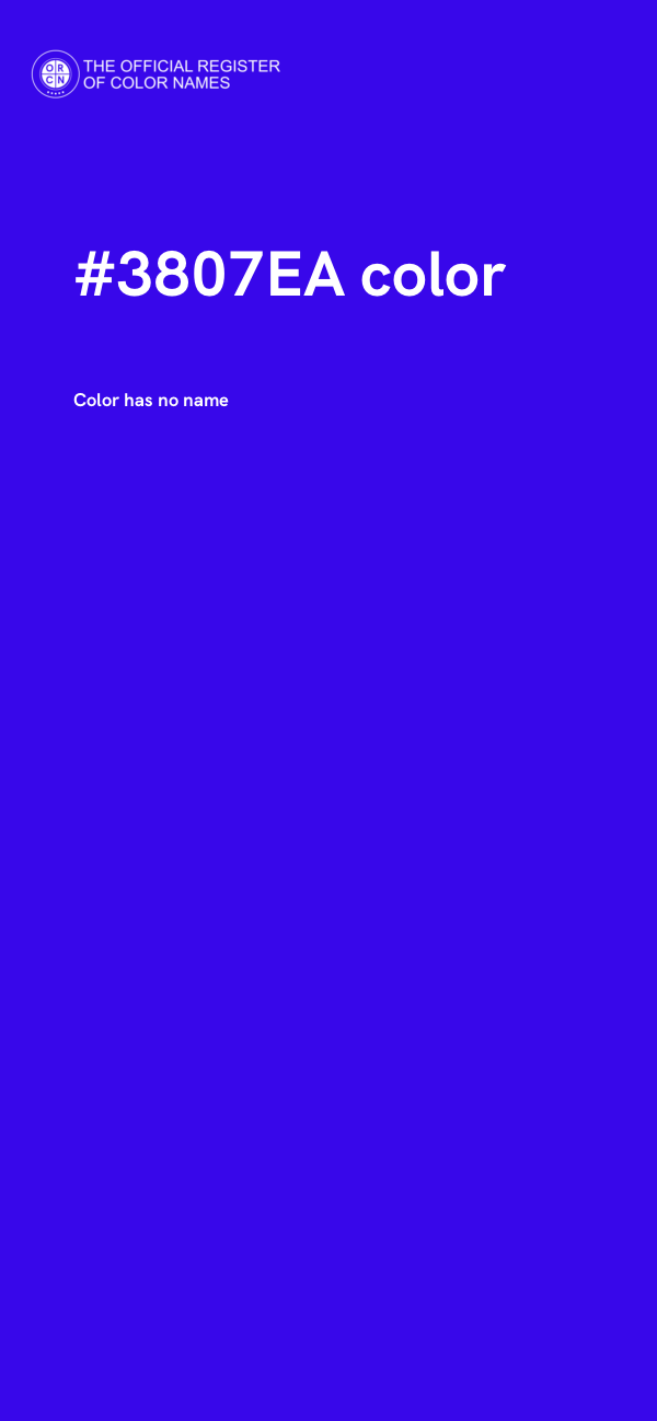 #3807EA color image