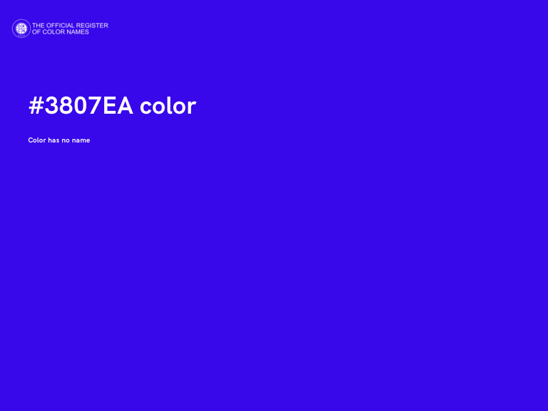 #3807EA color image