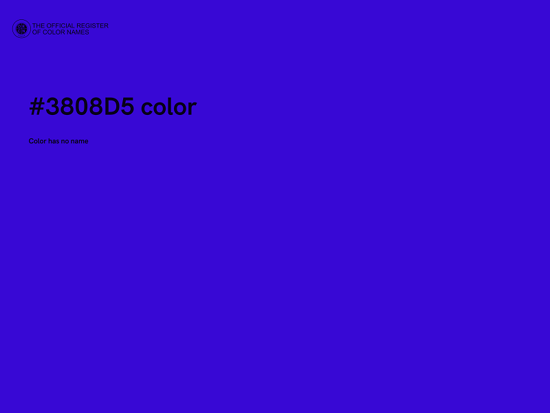 #3808D5 color image