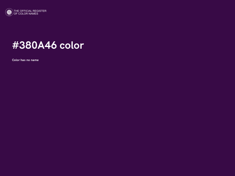 #380A46 color image