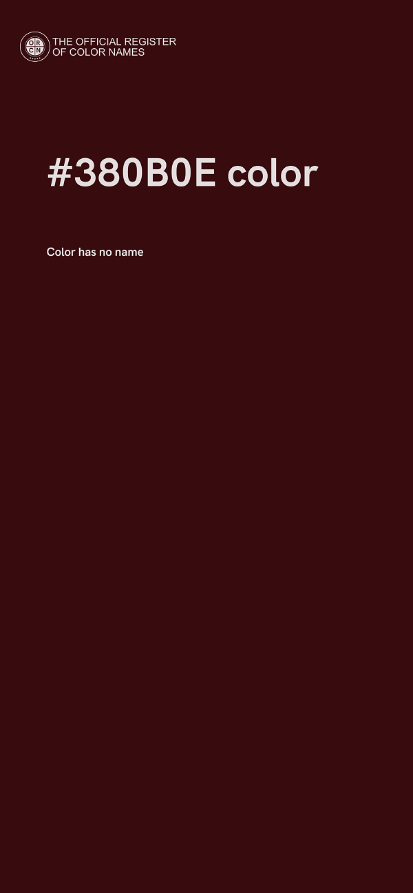 #380B0E color image
