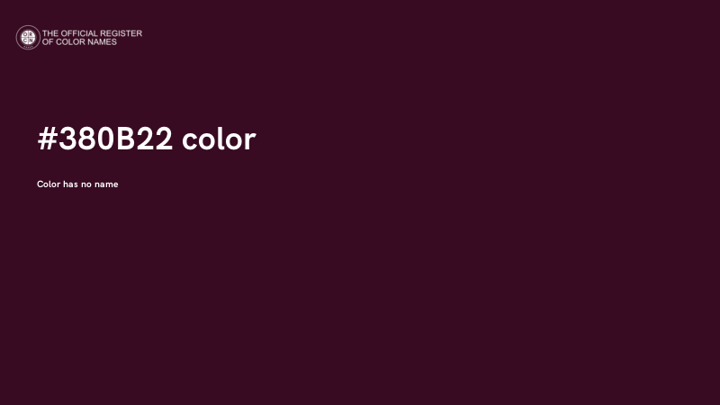 #380B22 color image