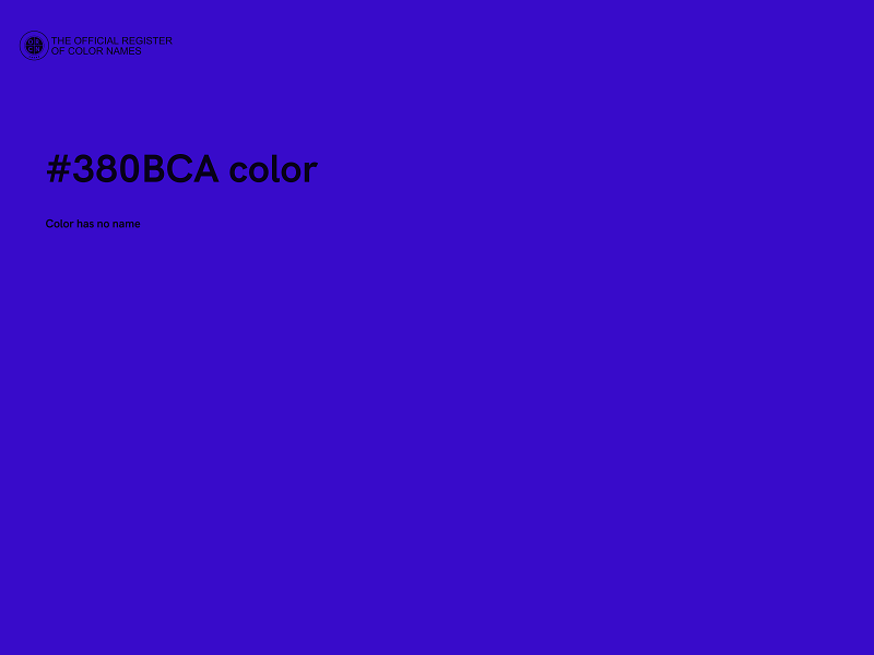 #380BCA color image