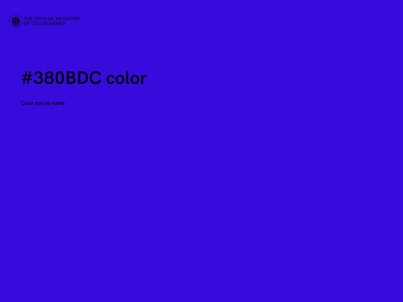 #380BDC color image