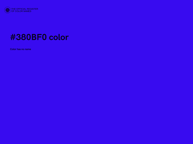 #380BF0 color image