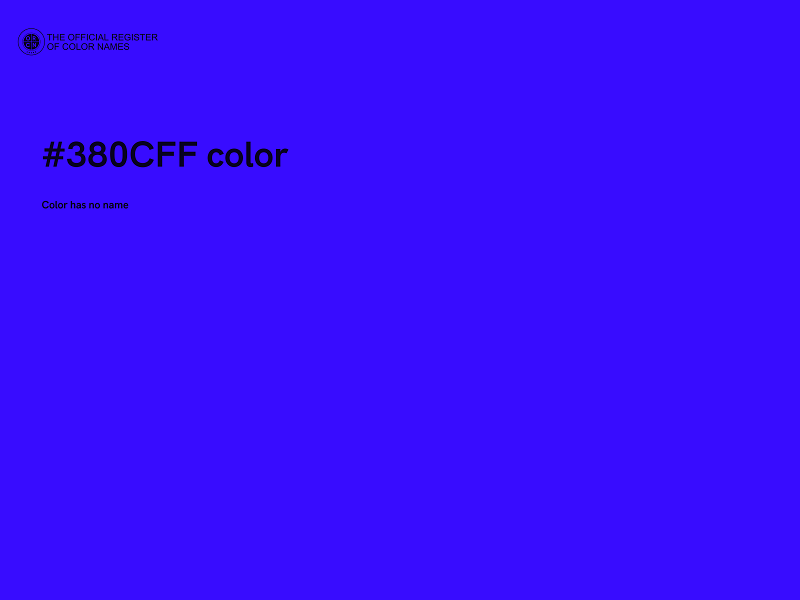 #380CFF color image