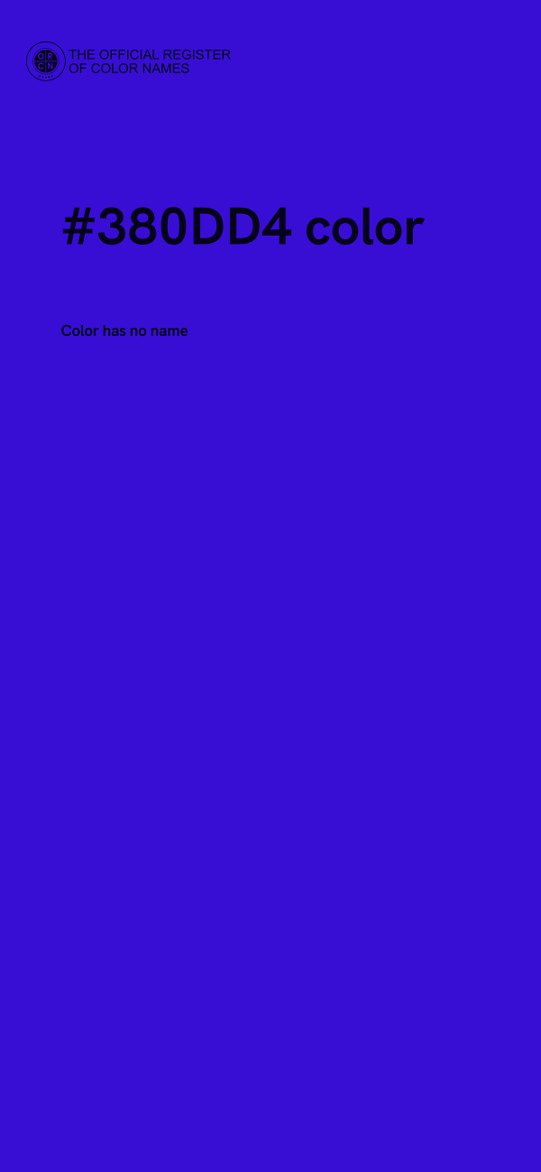 #380DD4 color image