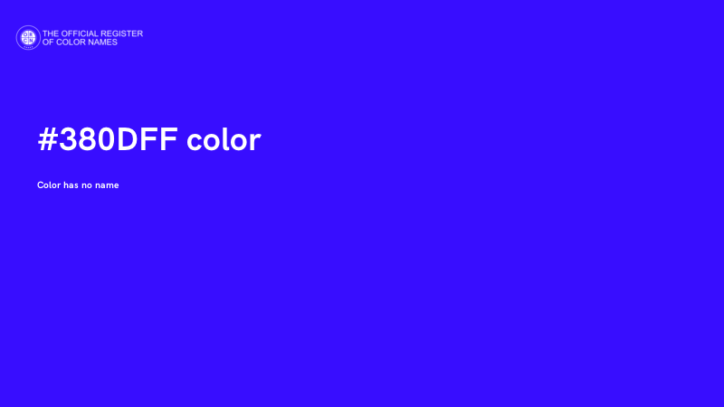 #380DFF color image