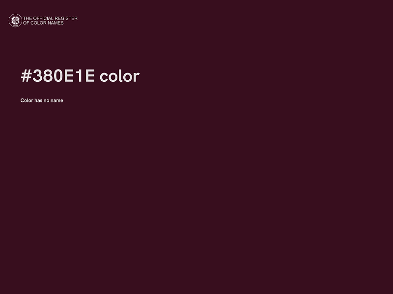 #380E1E color image