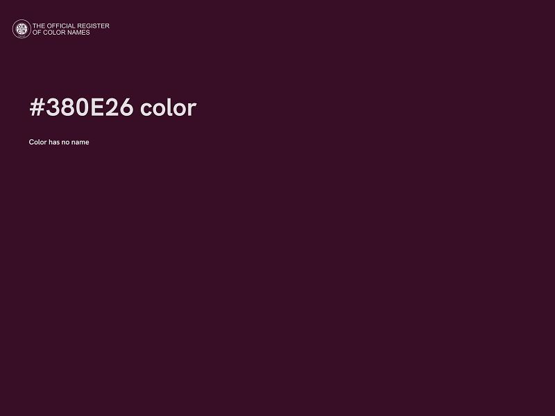 #380E26 color image