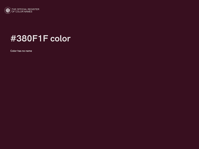 #380F1F color image