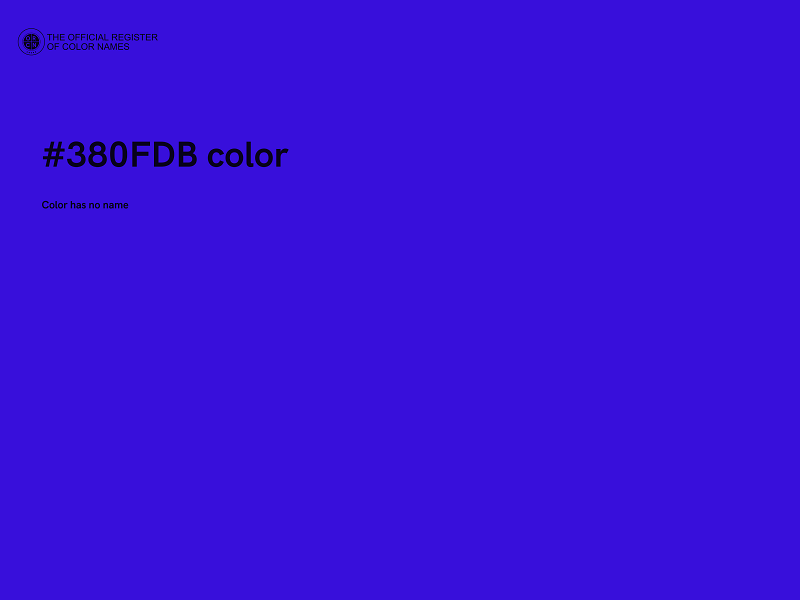 #380FDB color image